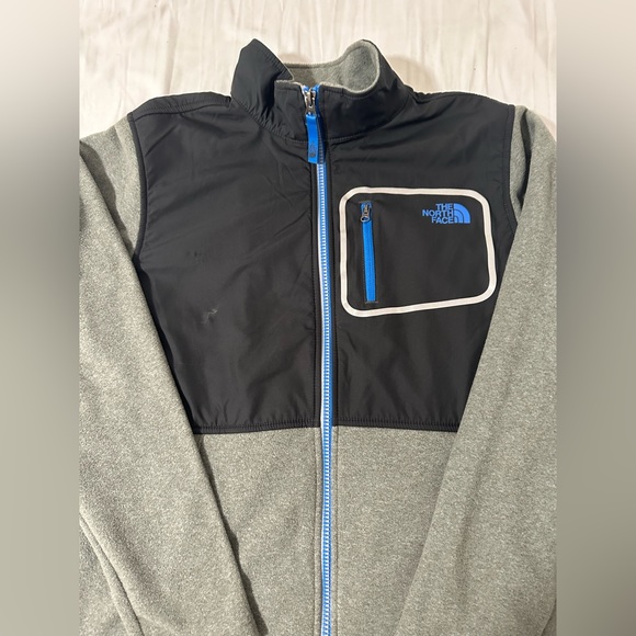 The North Face Zipper Fleece Sweatshirt Size XL Mock Neck Logo Sweater Used - Picture 4 of 6